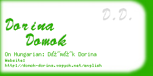 dorina domok business card